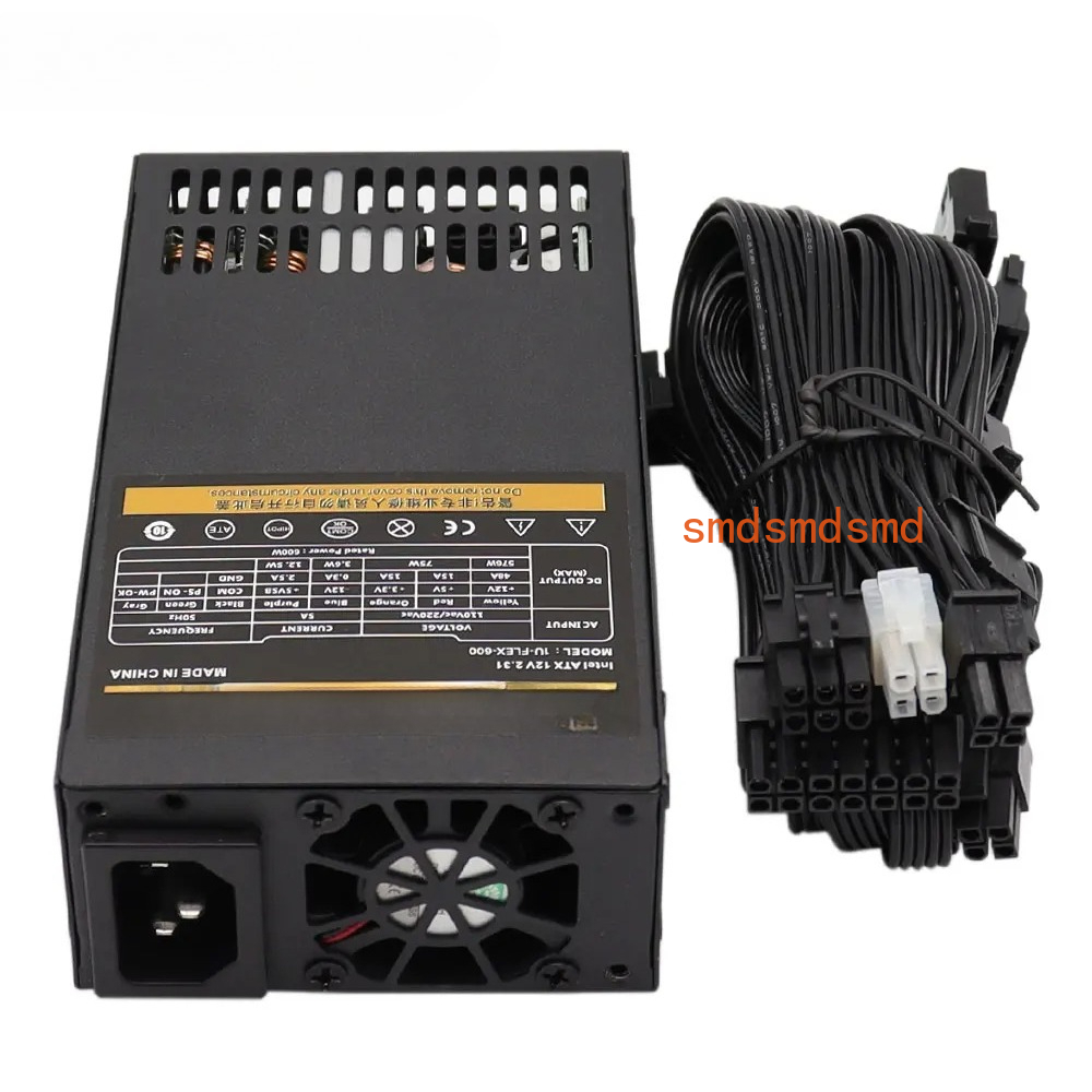 Flex Atx Power Supply 600W 1U - Fuente de alimentación modular de 600W,